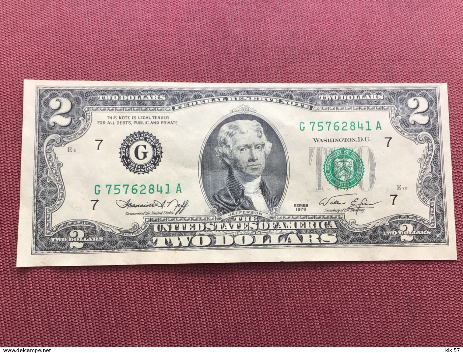 ÉTATS UNIS Billet De 2 Dollars 1976 Neuf - Biljetten Van De  Federal Reserve (1928-...)