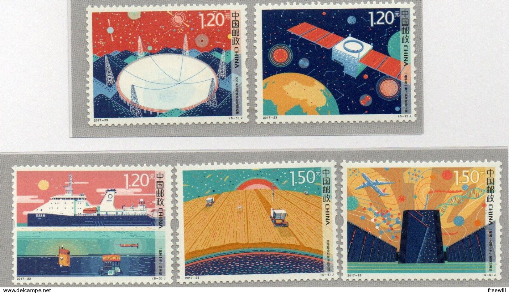 Chine , China  Sciences Et Innovations  2017 XXX - Unused Stamps