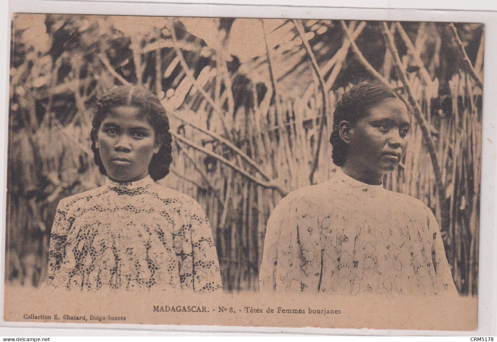 CPA-MADAGASCAR-N°8-TETES DE FEMMES BOURJANES - Madagaskar