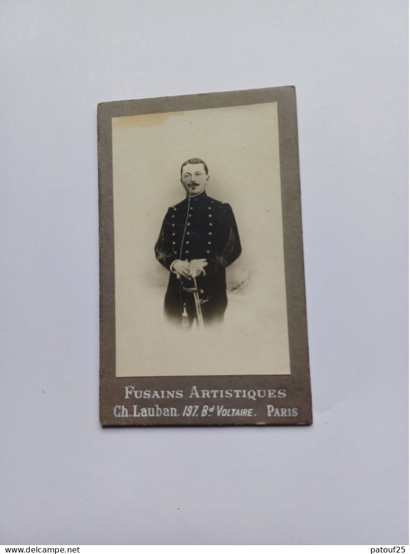 Militaria Uniforme Photographie Ancienne 1900Lauban Paris - Uniformen