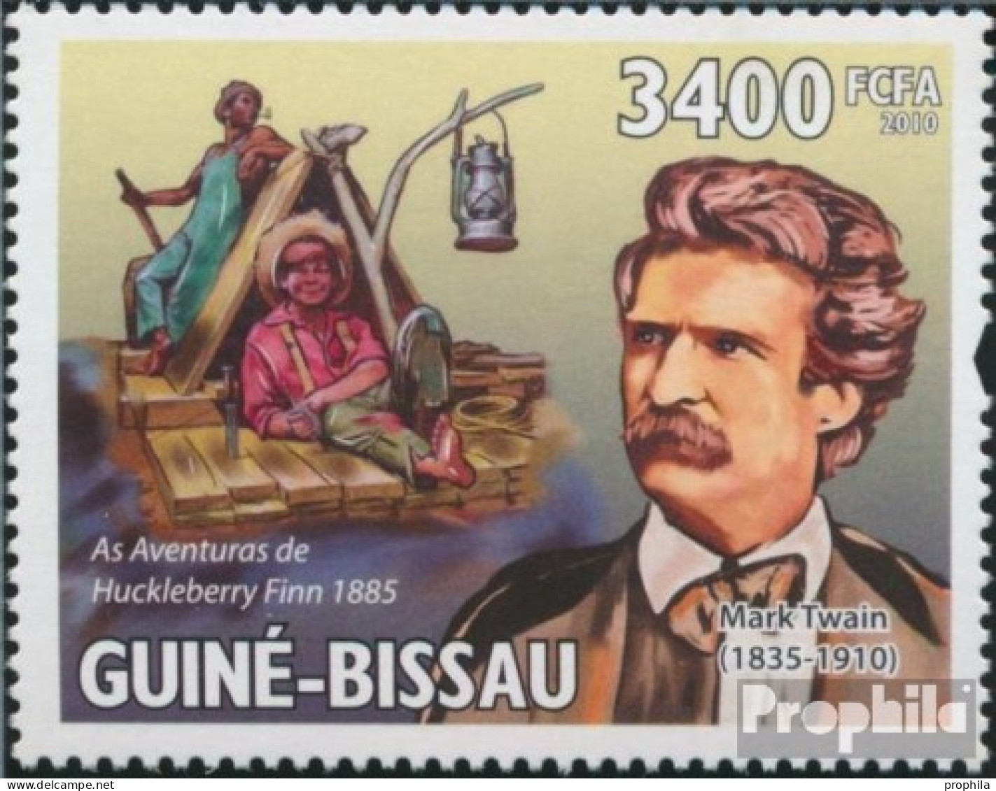 Guinea-Bissau 4616 (kompl. Ausgabe) Postfrisch 2010 Mark Twain - Guinea-Bissau