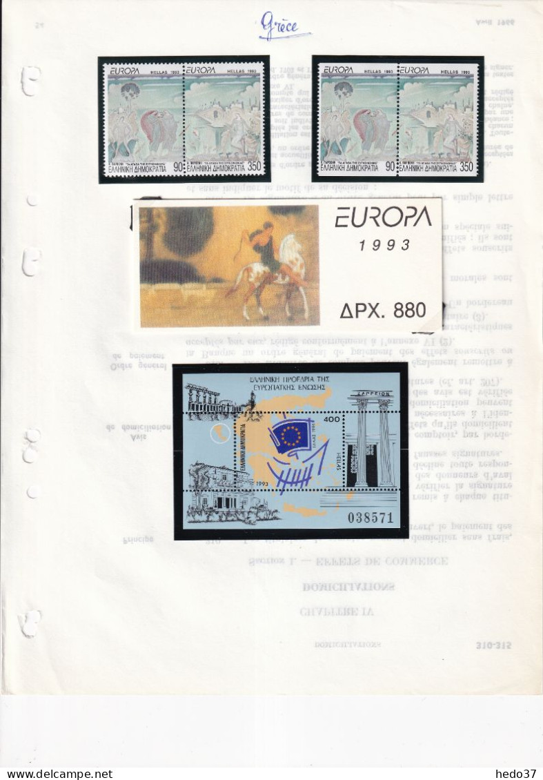 Grèce collection Europa 1956/2021 - timbres & carnets - Neuf ** sans charnière - TB