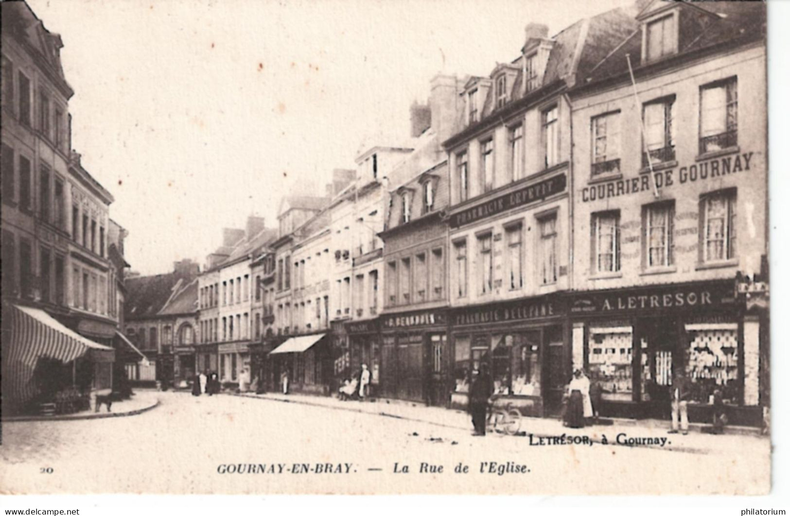 76  GOURNAY En BRAY  La Rue De L' Eglise - Gournay-en-Bray