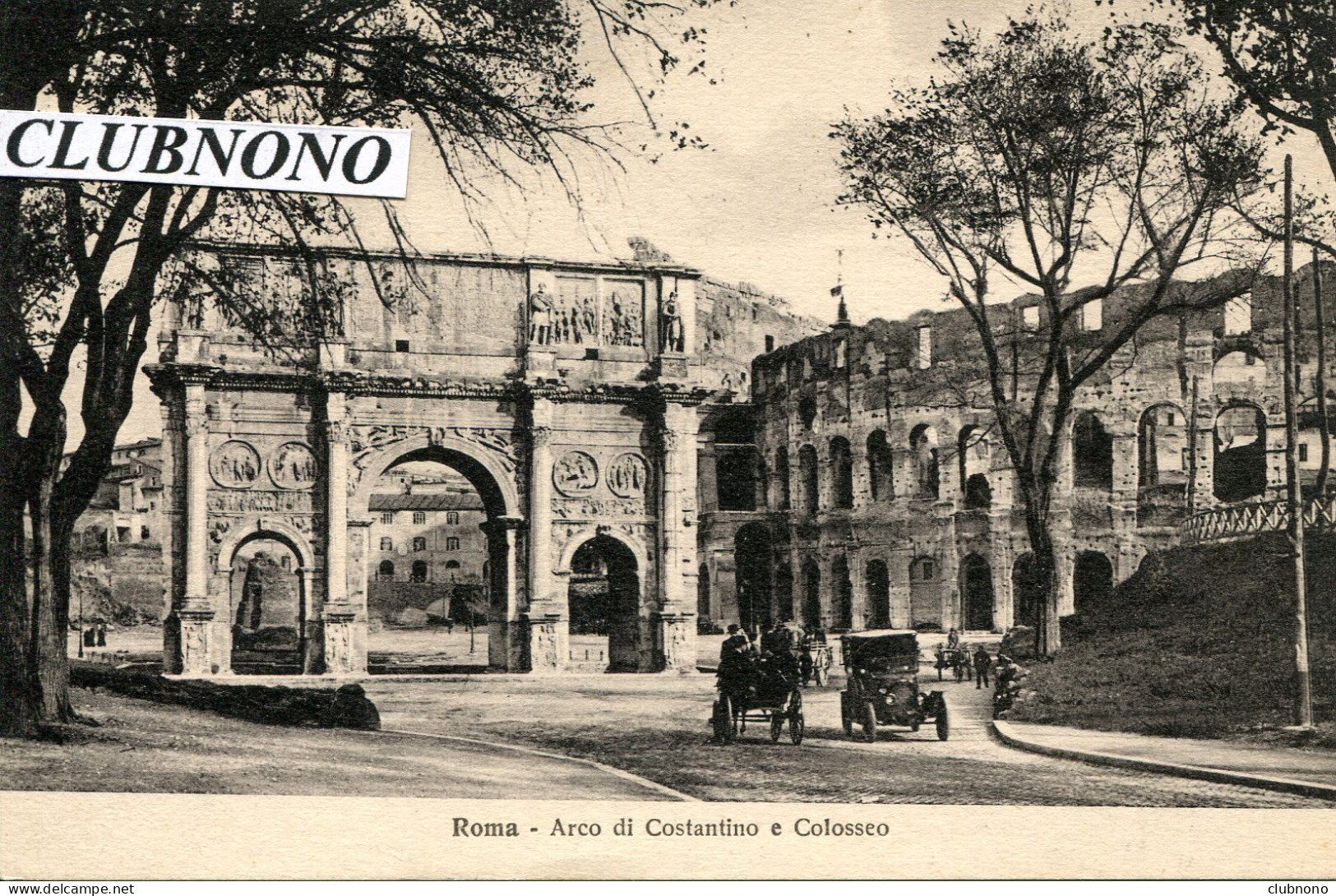 CPA - ROMA -  ARCO DI COSTANTINI E COLOSSEO - Coliseo