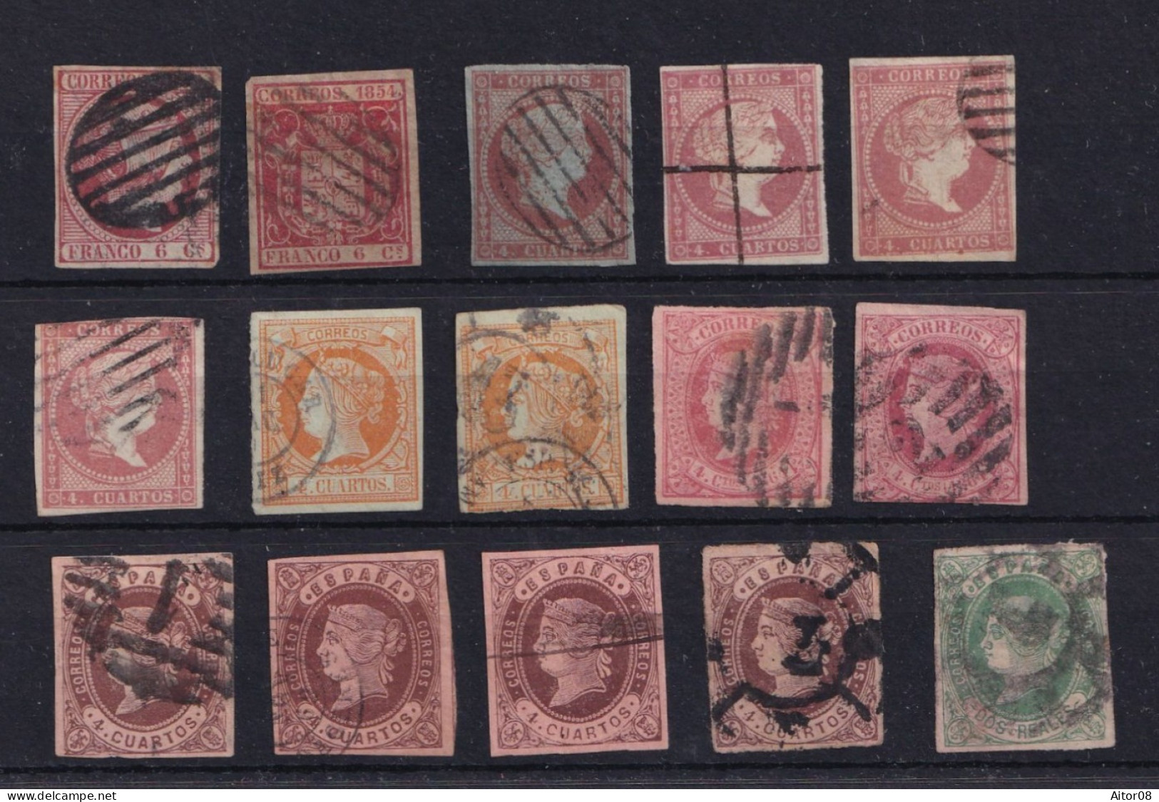 LOT DE TIMBRES CLASSIQUES DE 1853 A 1862.. INTERESSANTS.A VOIR - Unused Stamps