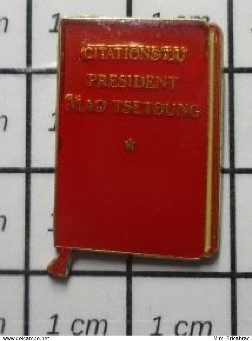 713A Pin's Pins / Beau Et Rare : MEDIAS / PETIT LIVRE ROUGE MAO TSE TOUNG - Mass Media