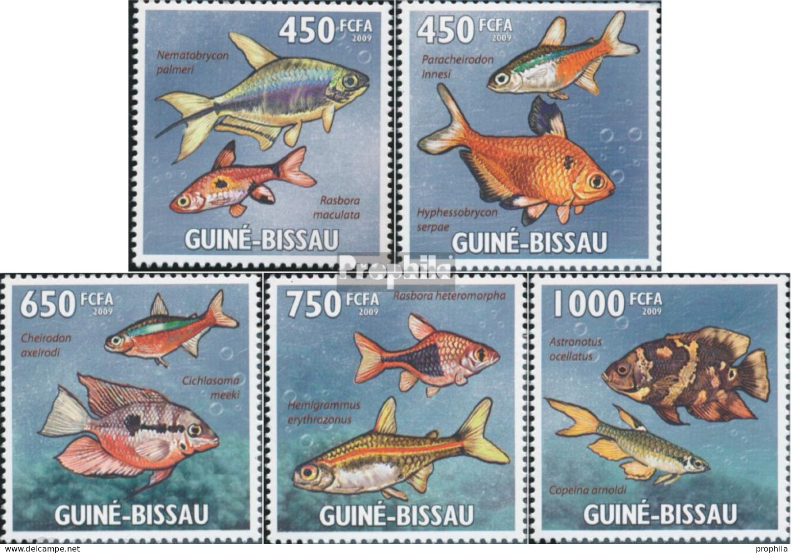 Guinea-Bissau 4468-4472 (kompl. Ausgabe) Postfrisch 2009 Tropische Fische - Guinea-Bissau