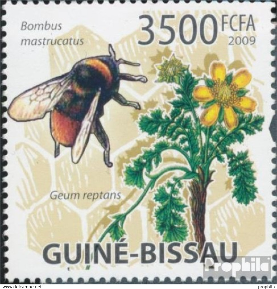 Guinea-Bissau 4467 (kompl. Ausgabe) Postfrisch 2009 Bienen Und Blumen - Guinea-Bissau