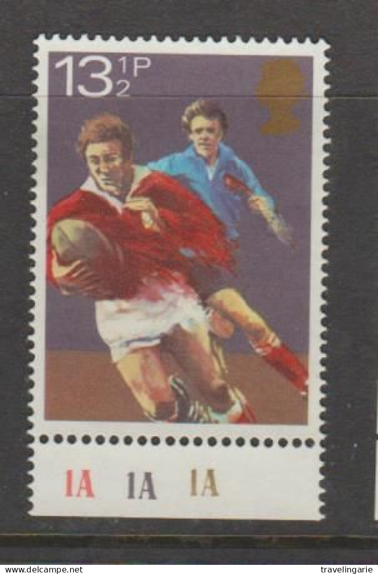 Great Britain 1980 Rugby 13 1/2 P With Bottom Selvage MNH ** - Rugby