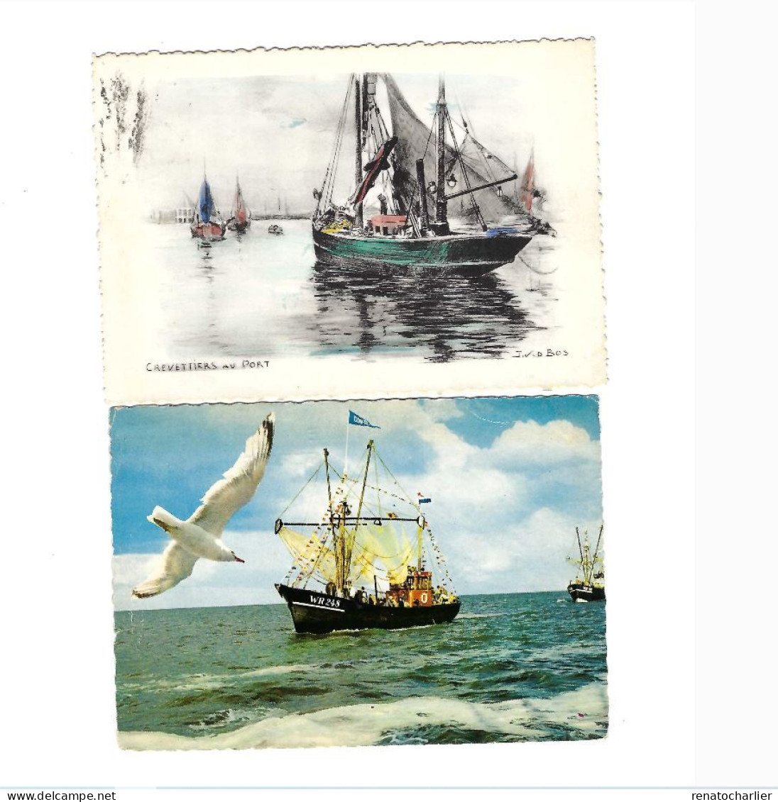 Lot De 8 Cartes Postales"Bateaux". - Colecciones Y Lotes