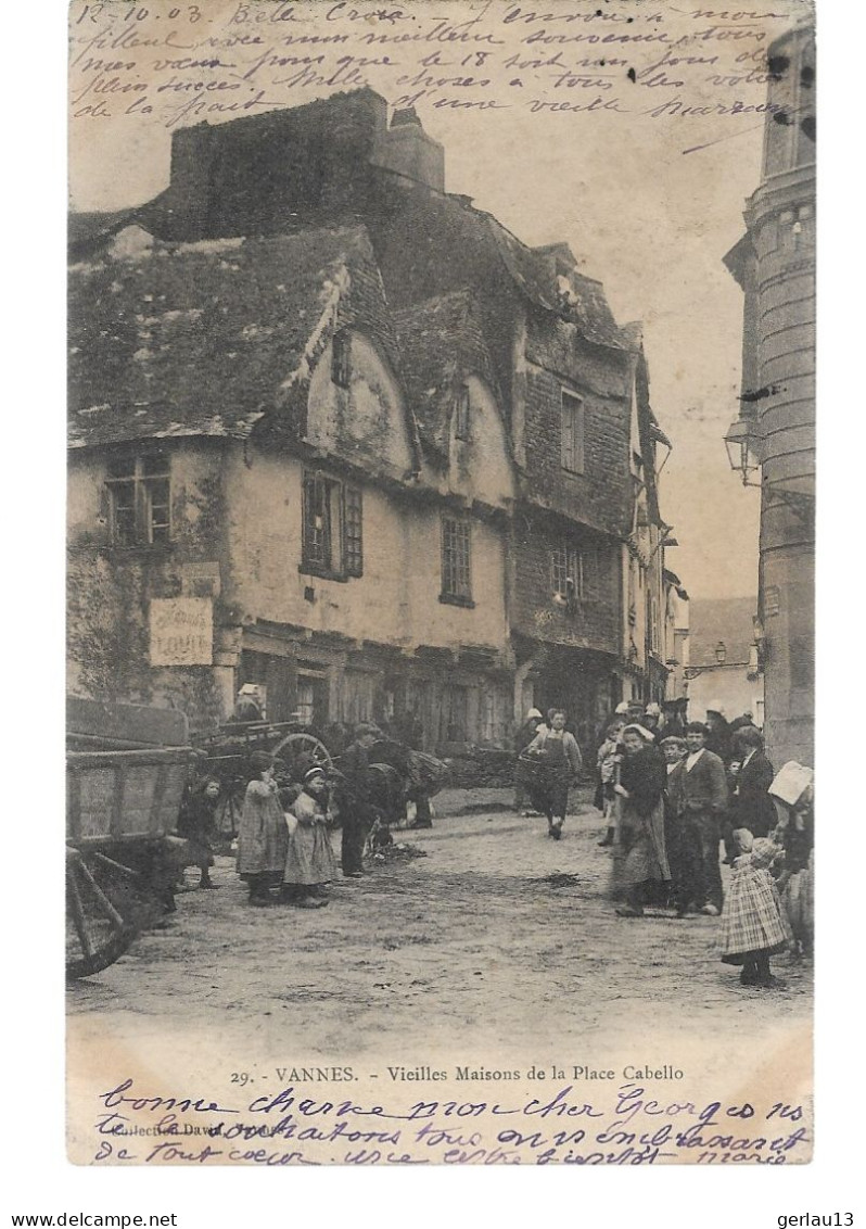 29        VANNES    VIEILLES MAISONS DE LA PLACE CABELLO - Vannes