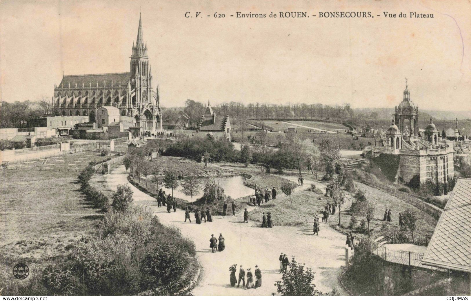 76 - BONSECOURS _S28330_ Environs De Rouen - Vue Du Plateau - Bonsecours