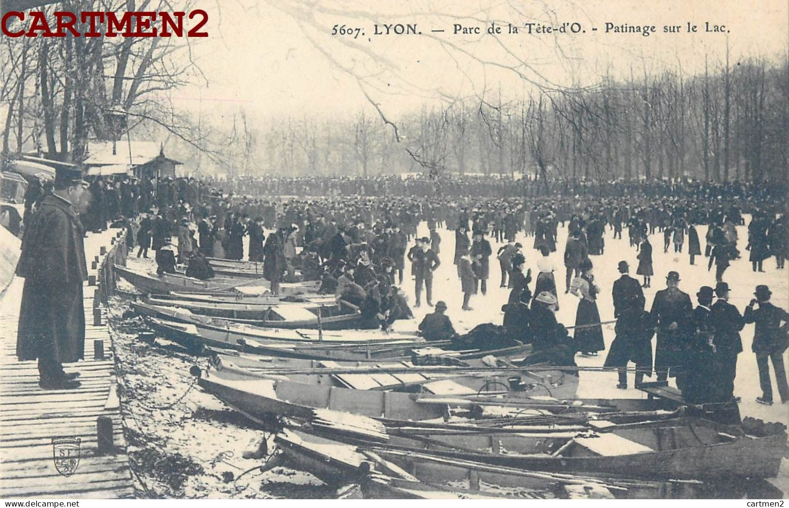 LYON PARC DE LA TETE D'OR PATINAGE SUR LE LAC ANIME - Otros & Sin Clasificación