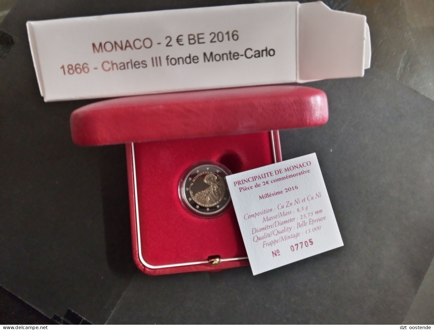 2 Euro Herdenkingsmunt Monaco 2016 "150 Jaar Monte Carlo" (BE) - Mónaco