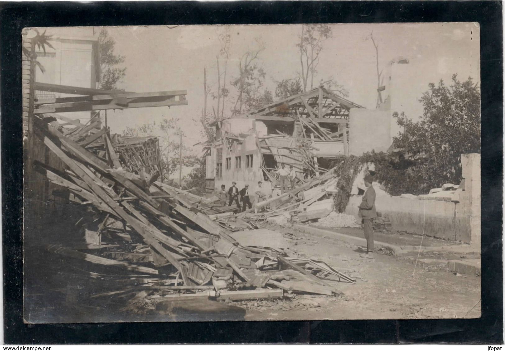 ALGERIE - DJIDJELLI Carte Photo Du Cyclone Du 17 Août 1928 - Autres & Non Classés