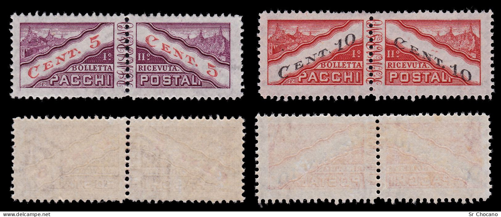SAN MARINO PARCEL POST STAMPS.1945/6.SCOTT Q16-Q23.MH. - Unused Stamps