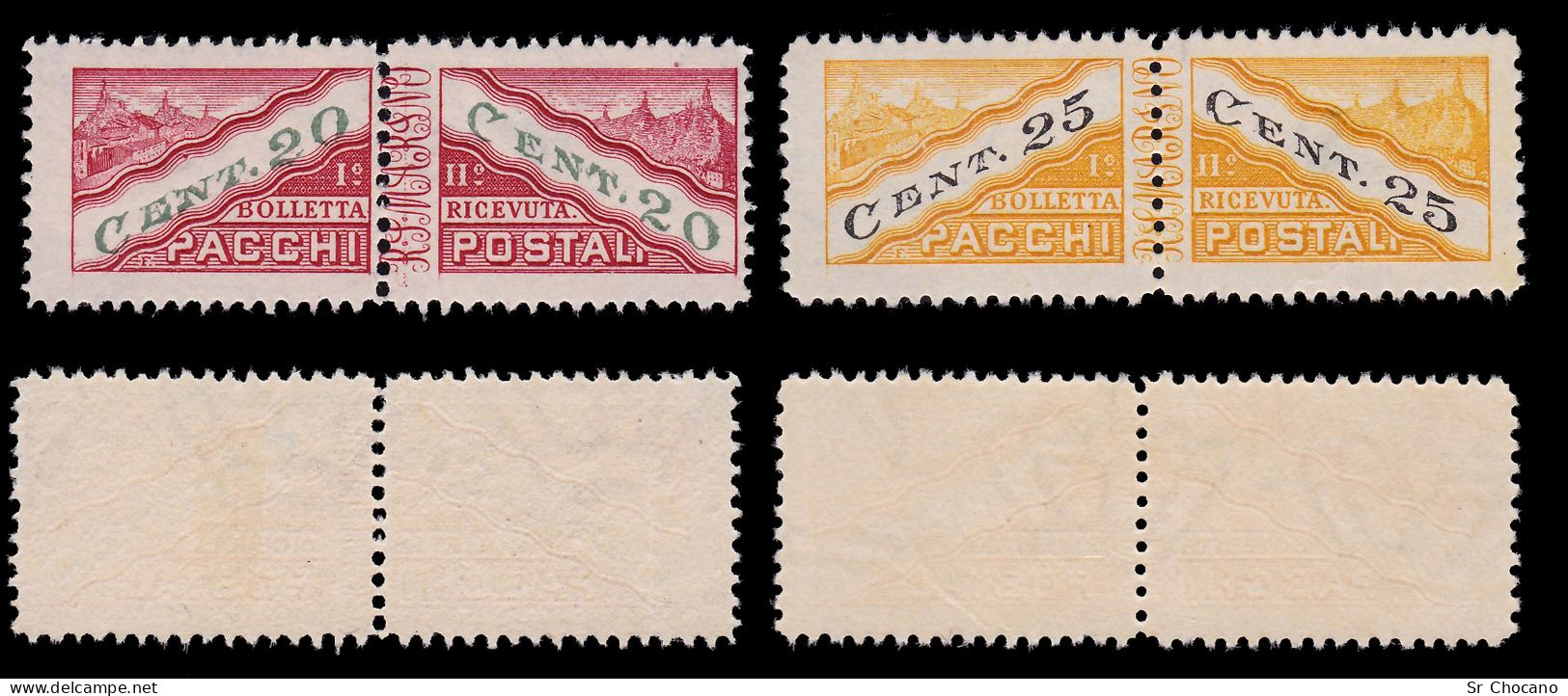 SAN MARINO PARCEL POST STAMPS.1945/6.SCOTT Q16-Q23.MH. - Nuovi