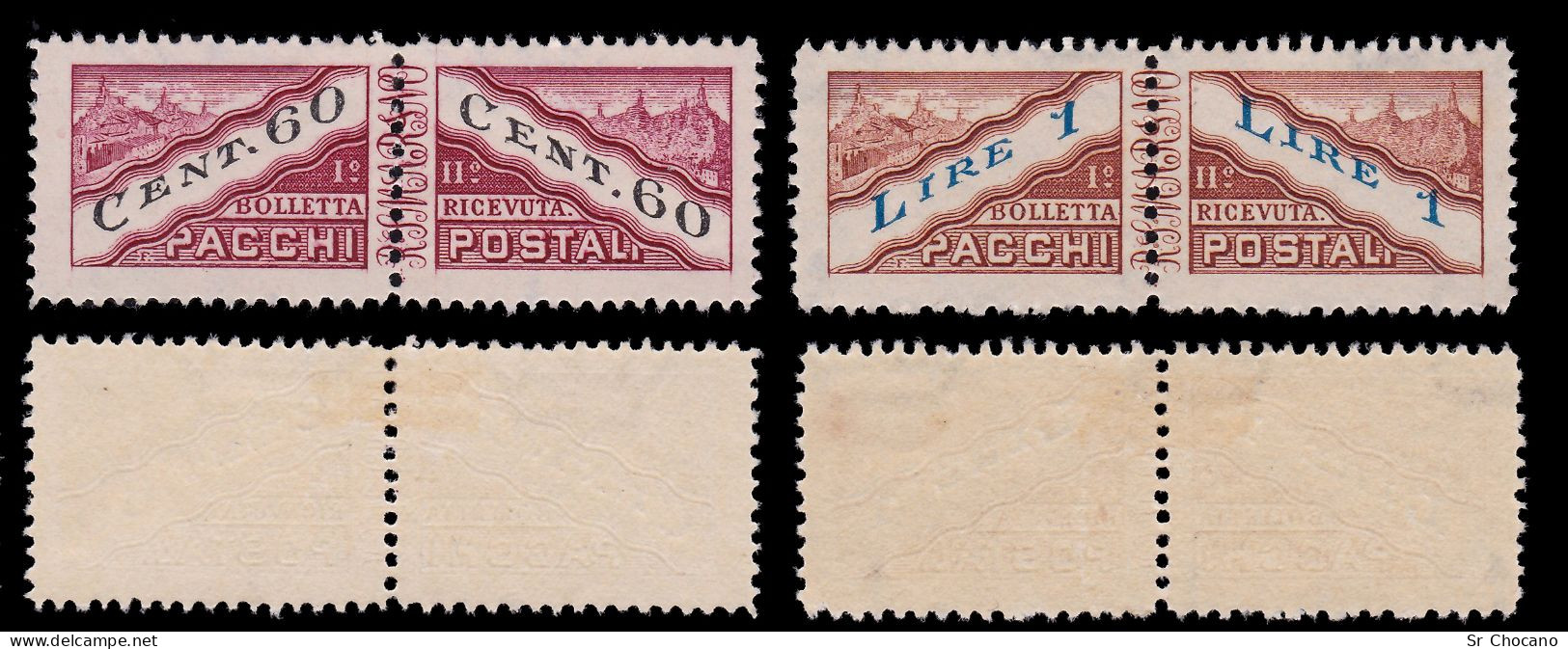 SAN MARINO PARCEL POST STAMPS.1945/6.SCOTT Q16-Q23.MH. - Ungebraucht