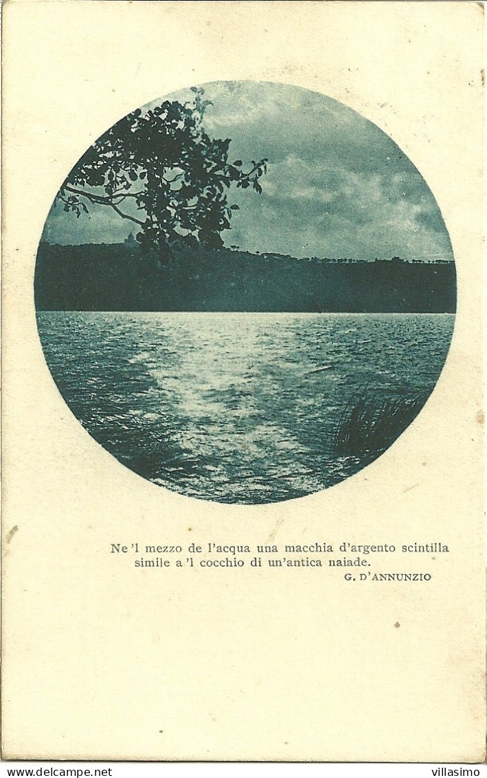 Foto Paesaggio Con Verso Di G. D’Annunzio - V. 1922 - Photographie