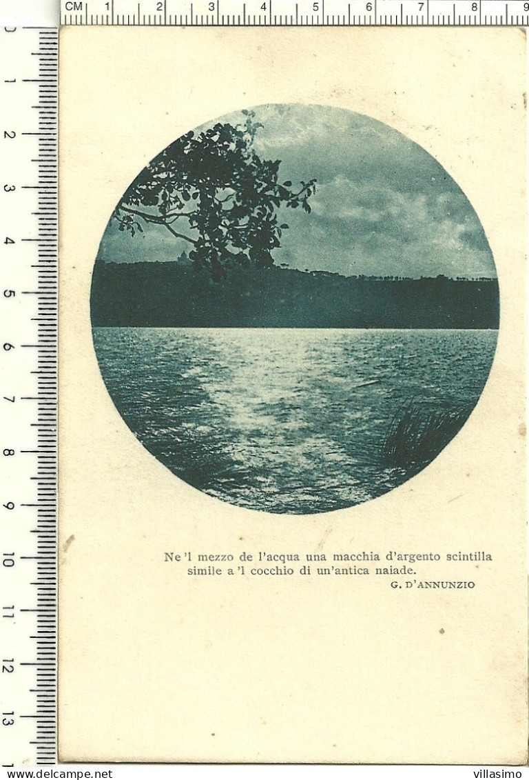 Foto Paesaggio Con Verso Di G. D’Annunzio - V. 1922 - Photographs