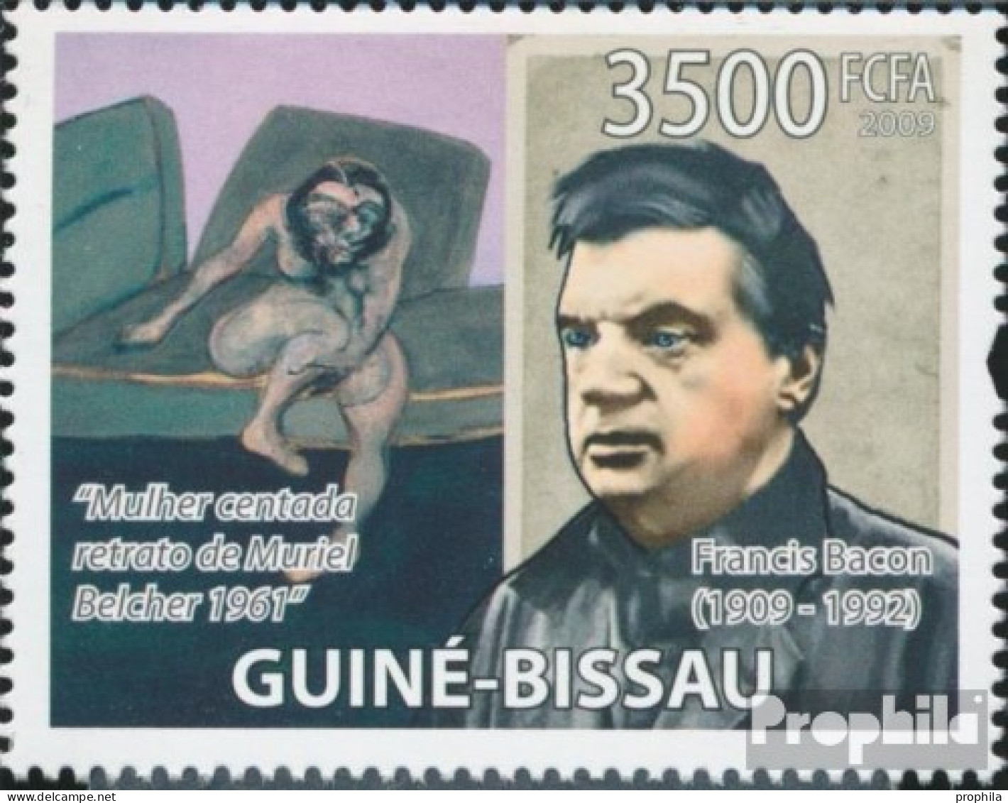 Guinea-Bissau 4162 (kompl. Ausgabe) Postfrisch 2009 Francis Bacon - Guinée-Bissau