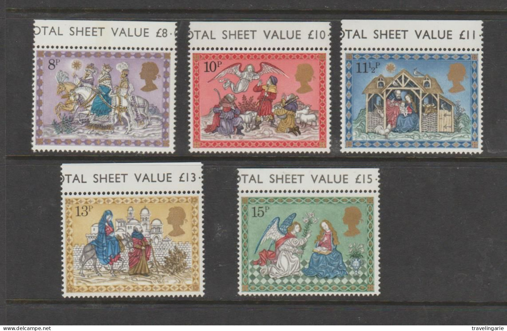 Great Britain 1979 Christmas With Top Selvage MNH ** - Noël