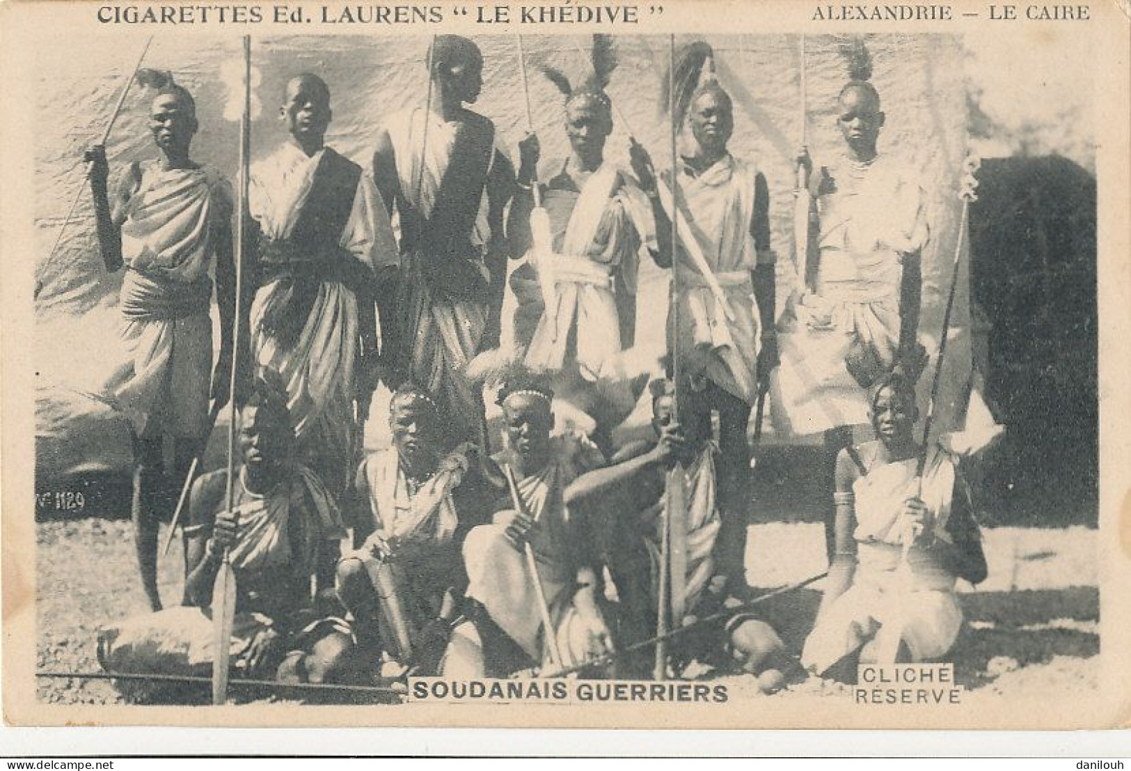 EGYPE LE CAIRE   / Coudanais Guerriers  Edit Cigarettes Laurens Le Khedive - Caïro