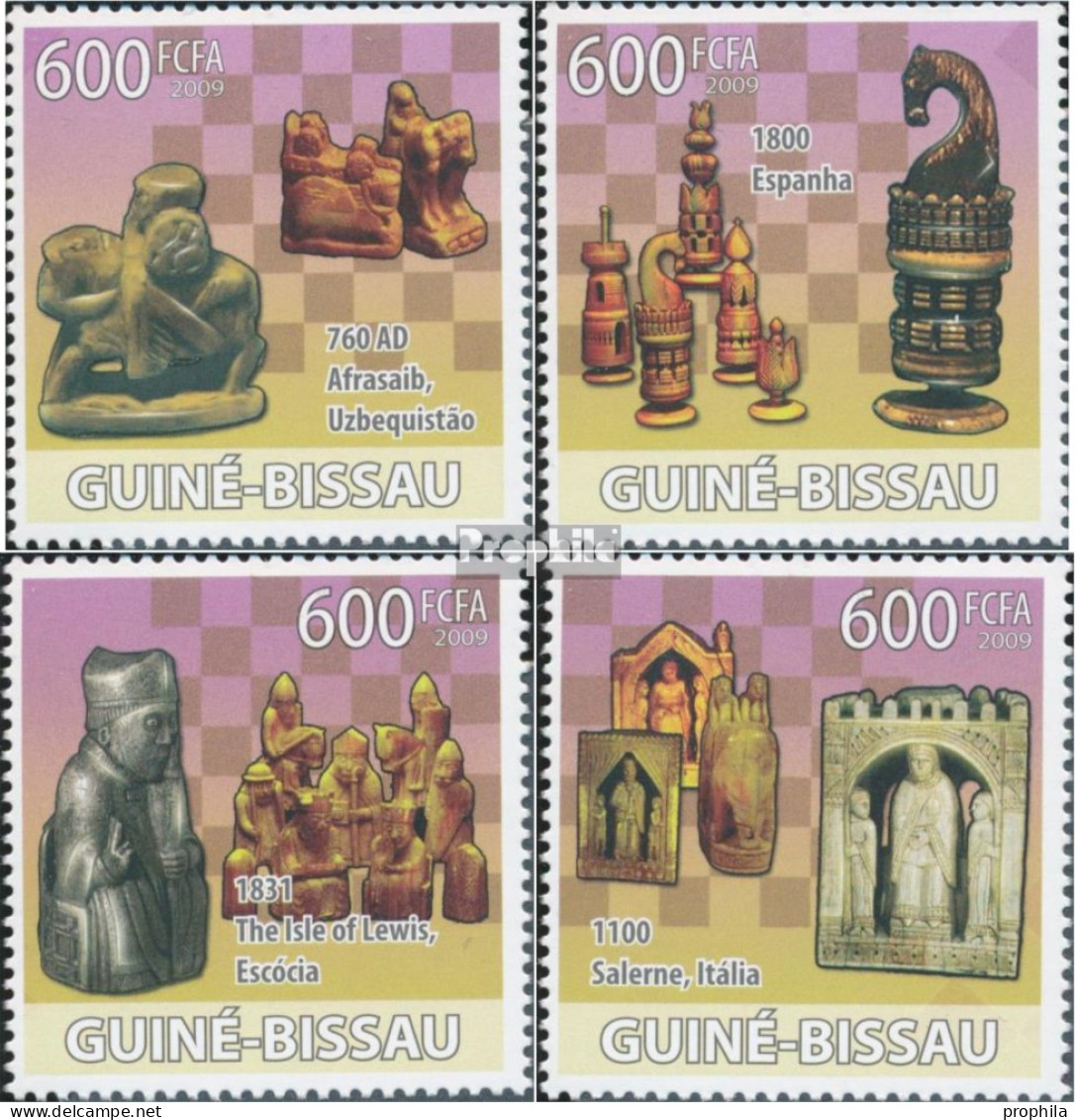 Guinea-Bissau 4135-4138 (kompl. Ausgabe) Postfrisch 2009 Schach - Guinea-Bissau