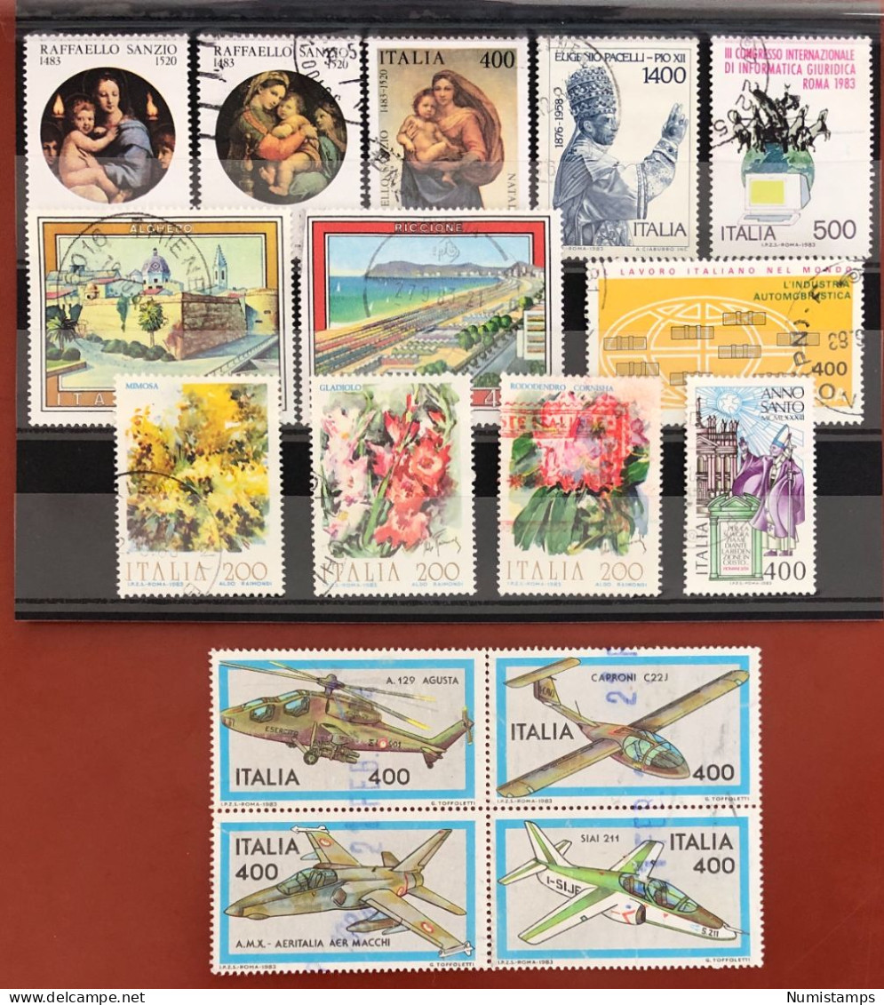 1983 - Italian Republic (16 Used Stamps) - ITALY STAMPS - 1981-90: Usati