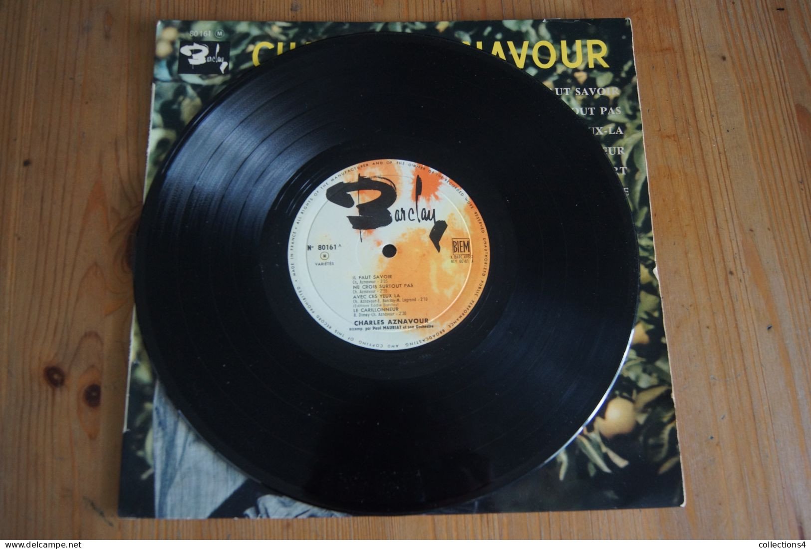 CHARLES AZNAVOUR IL FAUT SAVOIR 25CM ORIGINAL  1961 - Andere - Franstalig