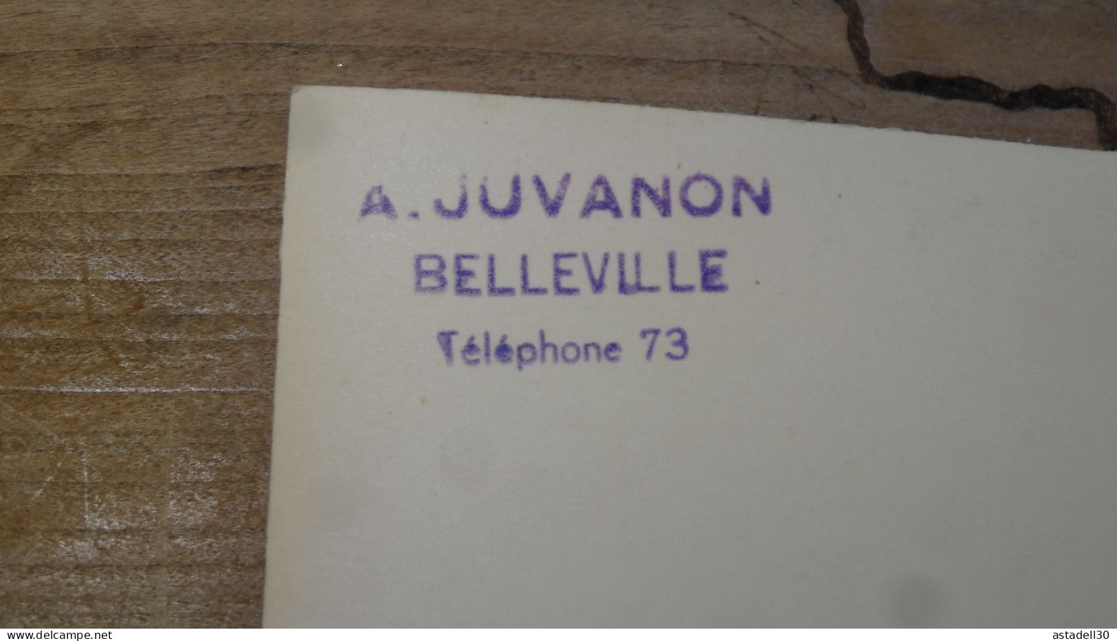 Carte Photo Juvanon A BELLEVILLE A Identifier ................18642 - A Identifier