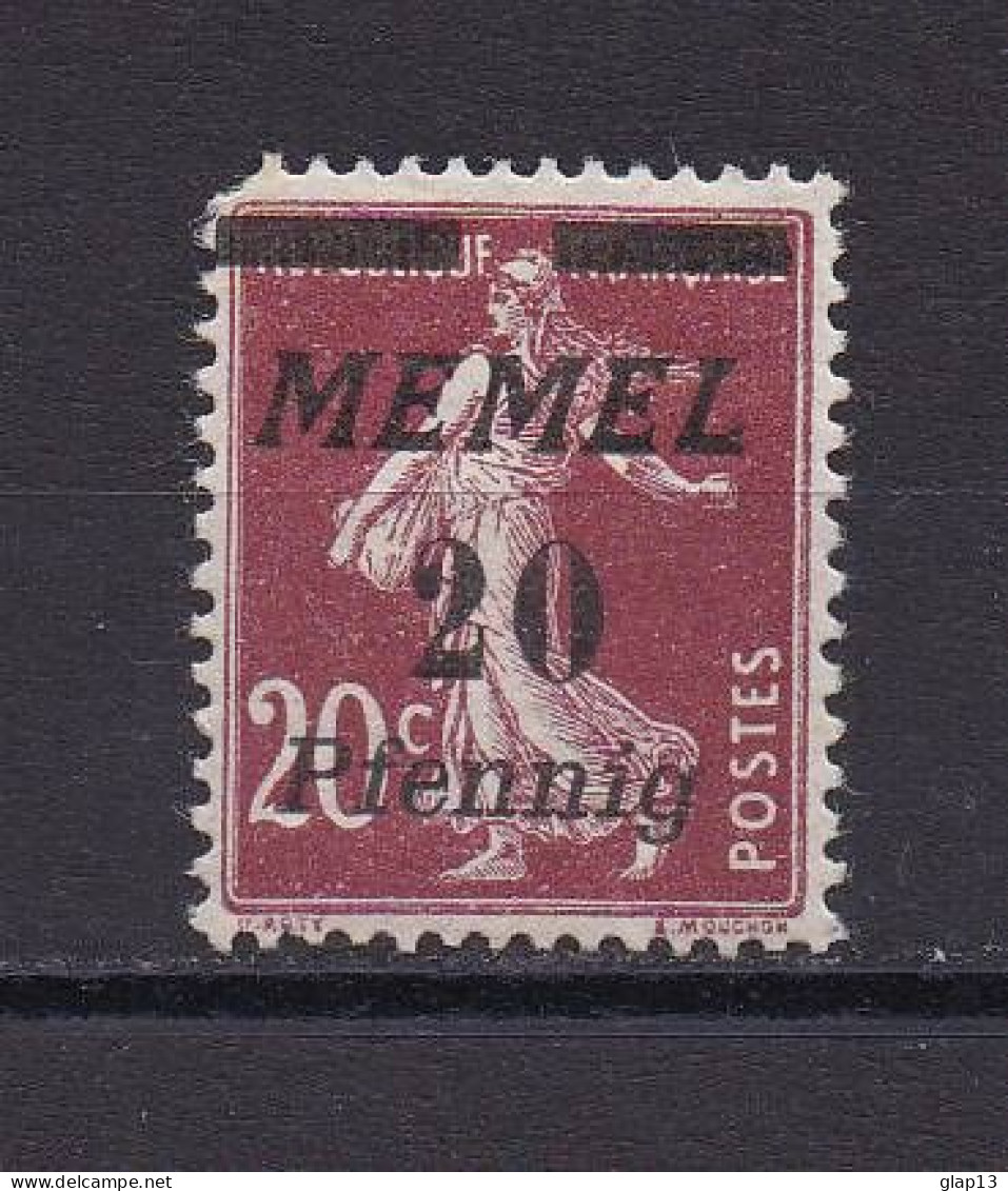 MEMEL 1922 TIMBRE N°49 NEUF AVEC CHARNIERE - Ongebruikt