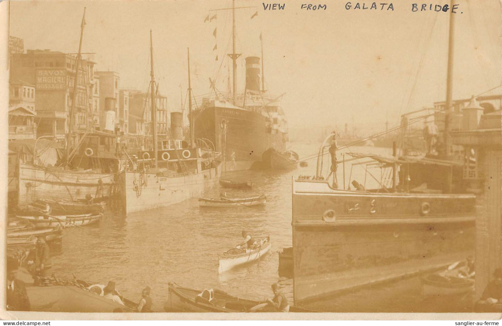 CPA / TURQUIE / CARTE PHOTO / VIEW FROM GALATA BRIDGE - Turchia