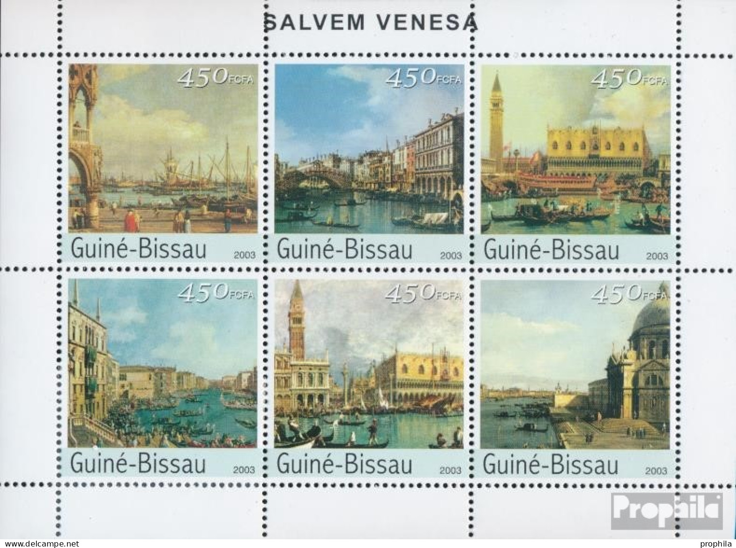 Guinea-Bissau 2225-2230 Kleinbogen (kompl. Ausgabe) Postfrisch 2003 Rettung Venedigs - Guinea-Bissau
