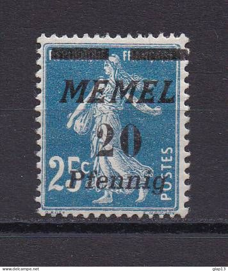 MEMEL 1922 TIMBRE N°50 NEUF AVEC CHARNIERE - Unused Stamps