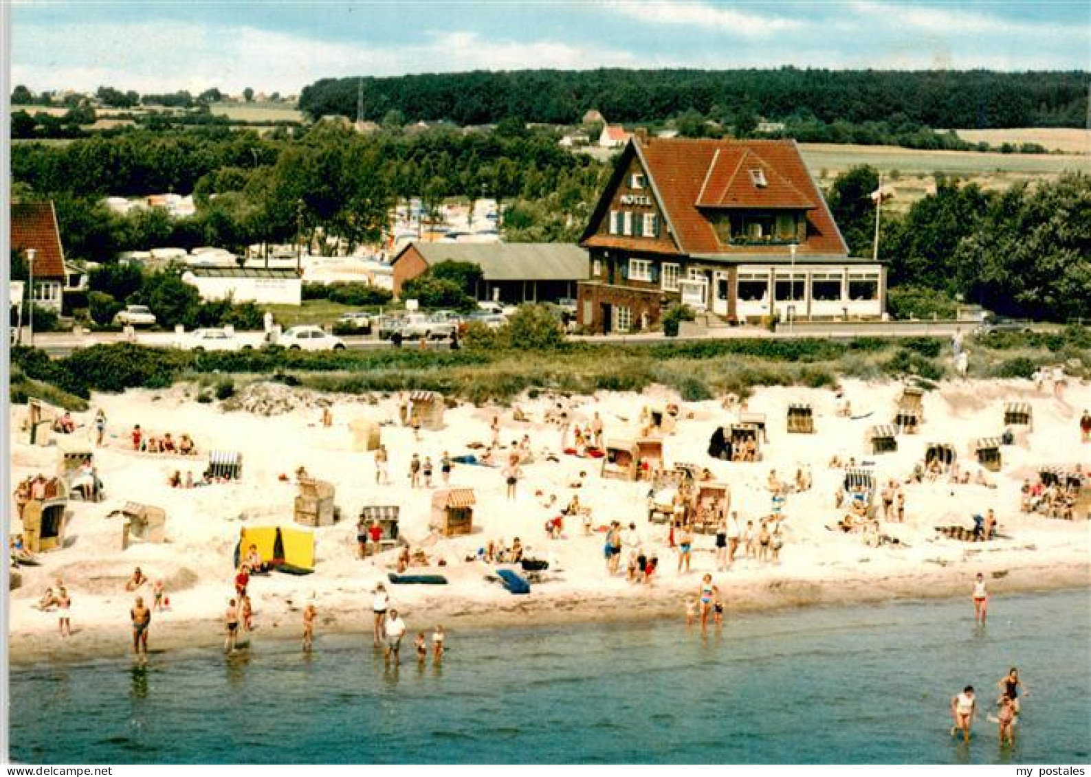 73940434 Haffkrug_Scharbeutz_Ostseebad Fliegeraufnahme Hotel Haus Am Meer - Scharbeutz