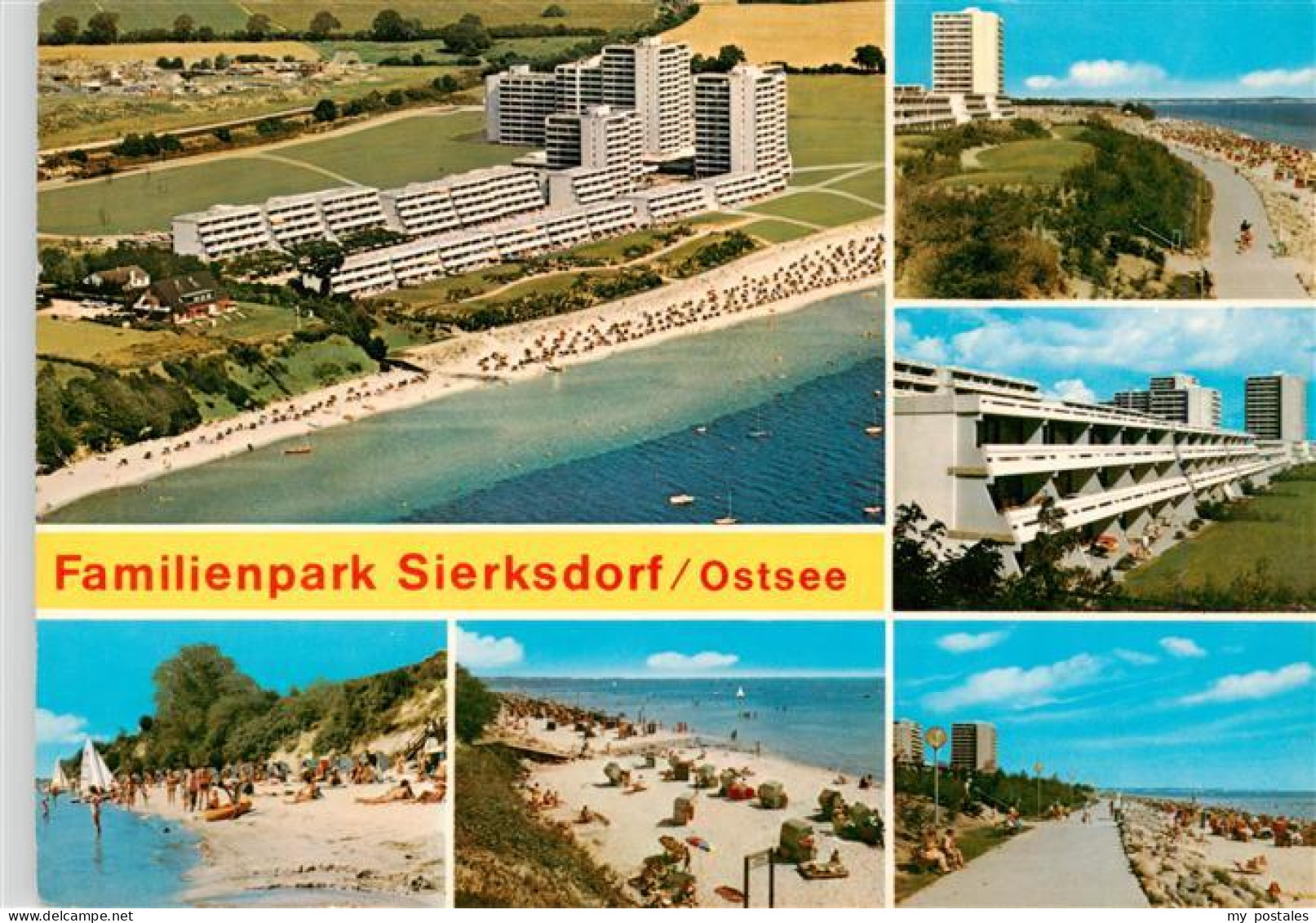 73940430 Sierksdorf_Ostseebad Fliegeraufnahme Promenade Strandpartien Hotels - Sierksdorf