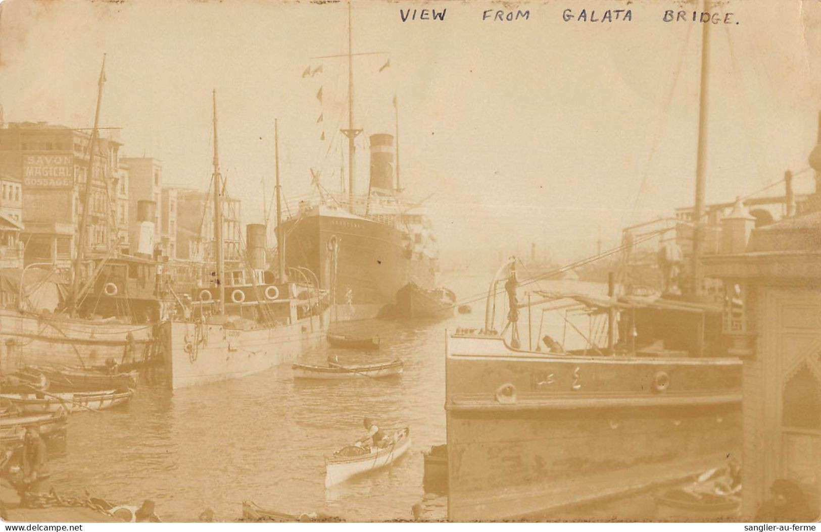 CPA / TURQUIE / CARTE PHOTO / VIEW FROM GALATA BRIDGE - Turquie