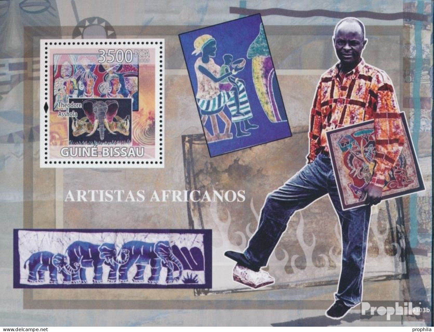 Guinea-Bissau Block 699 (kompl. Ausgabe) Postfrisch 2009 Afrikanische Künstler - Guinea-Bissau