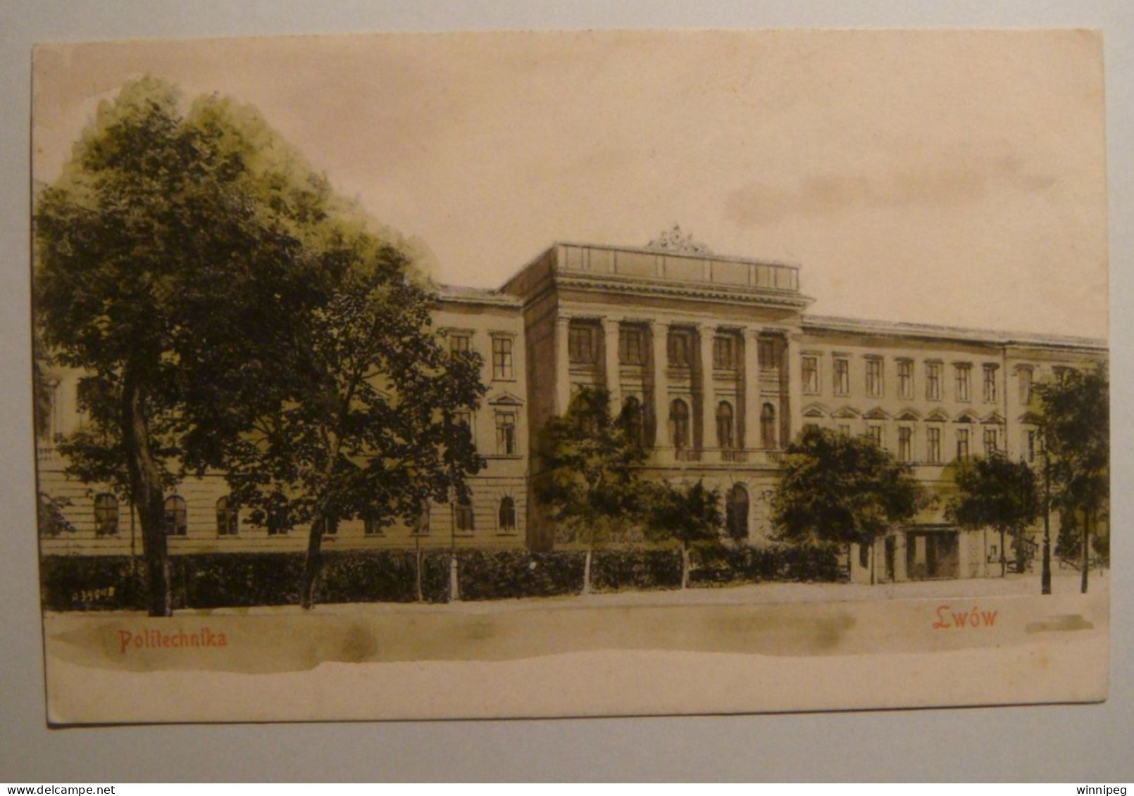 Lwow.Politechnika.Tinted.Leon Propst 1911.Poland.Ukraine. - Ucrania