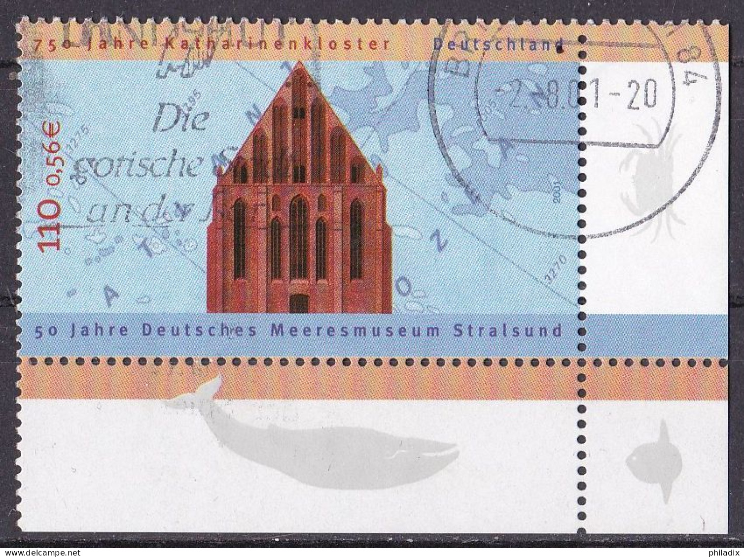 BRD 2001 Mi. Nr. 2195 Eckrand  O/used (BRD1-3) - Used Stamps