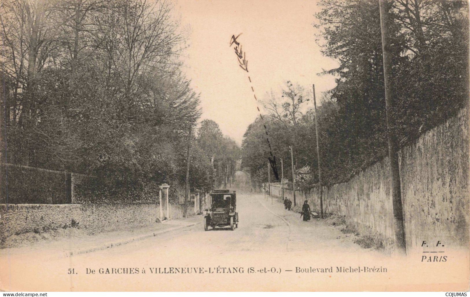 92 - DE GARCHES A VILLENEUVE L'ETANG _S28333_ Boulevard Michel Brézin - Automobile - Garches