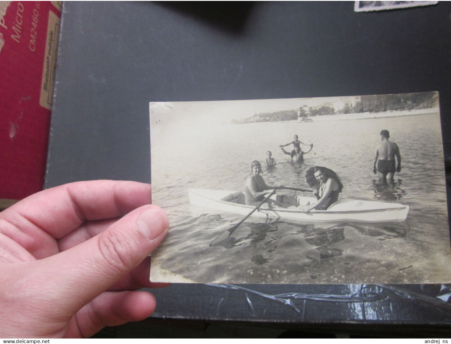 Croatia ??? In Boat Swimsuit Old Photo Postcards  Luka Bogdanovic Beograd - Kroatien