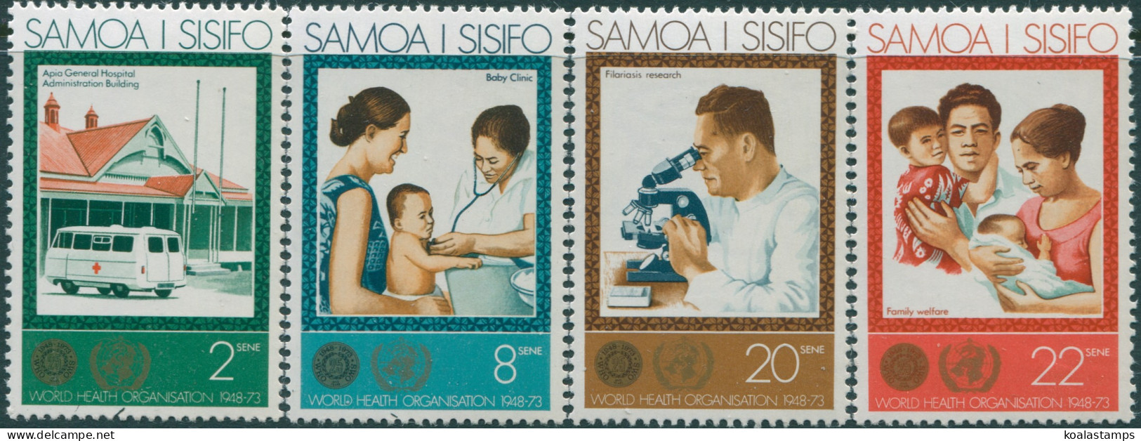 Samoa 1973 SG413-416 WHO Set MNH - Samoa