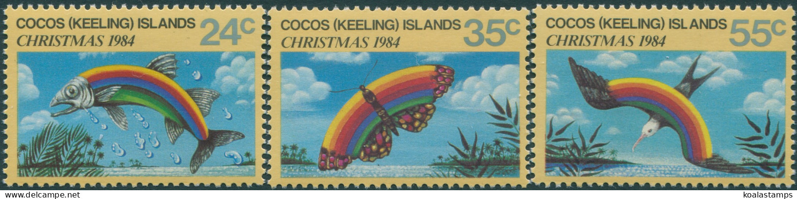 Cocos Islands 1984 SG122-124 Christmas Set MNH - Isole Cocos (Keeling)