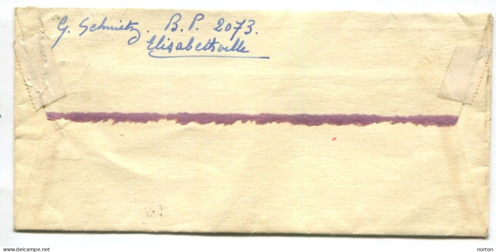 Congo Elisabethville 1 Oblit. Keach 12B(Z)1 Sur C.O.B. 318 Sur Lettre Vers Bukavu Le 09/01/1959 - Covers & Documents