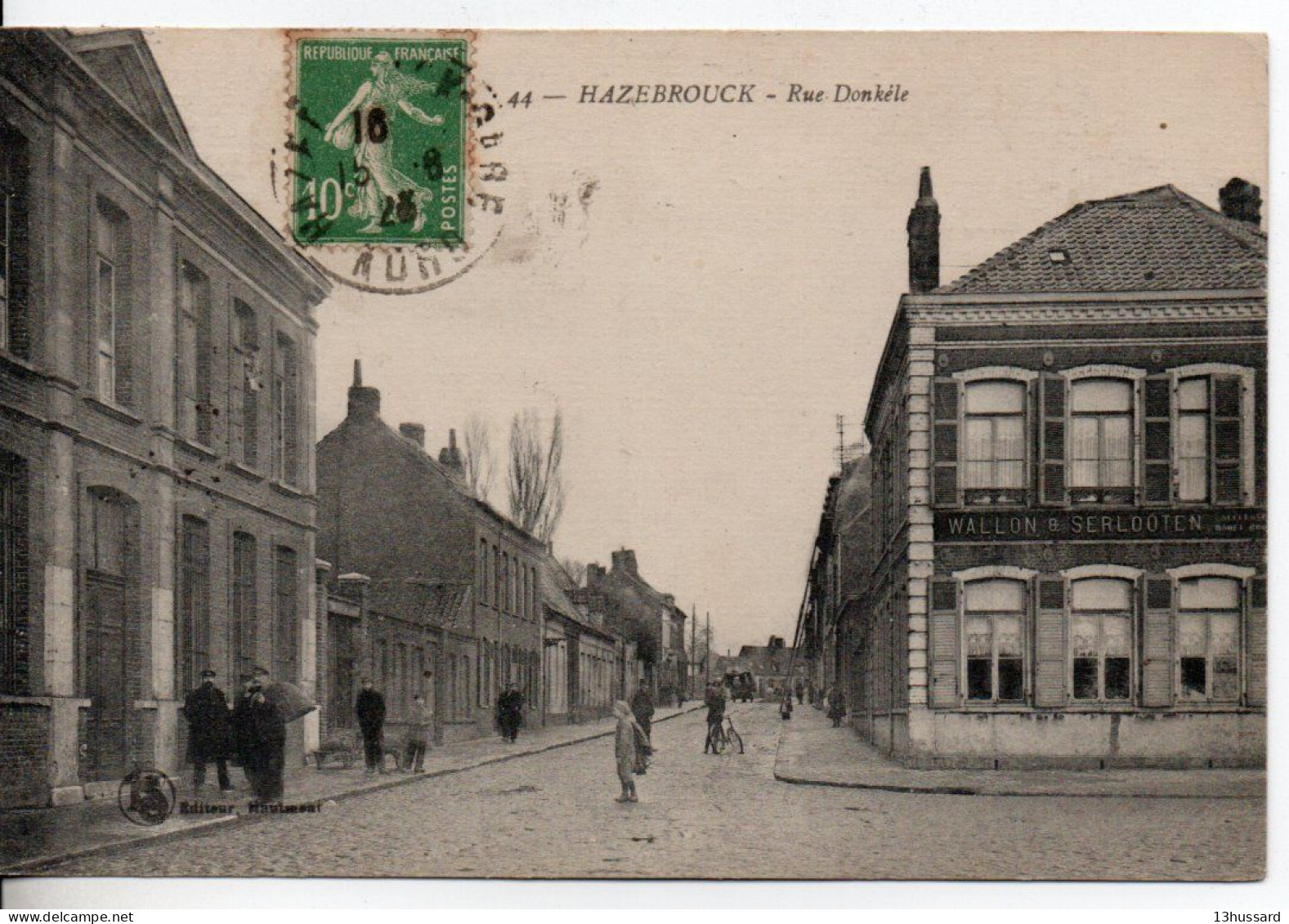 Carte Postale Ancienne Hazebrouck - Rue Donkéle - Hazebrouck