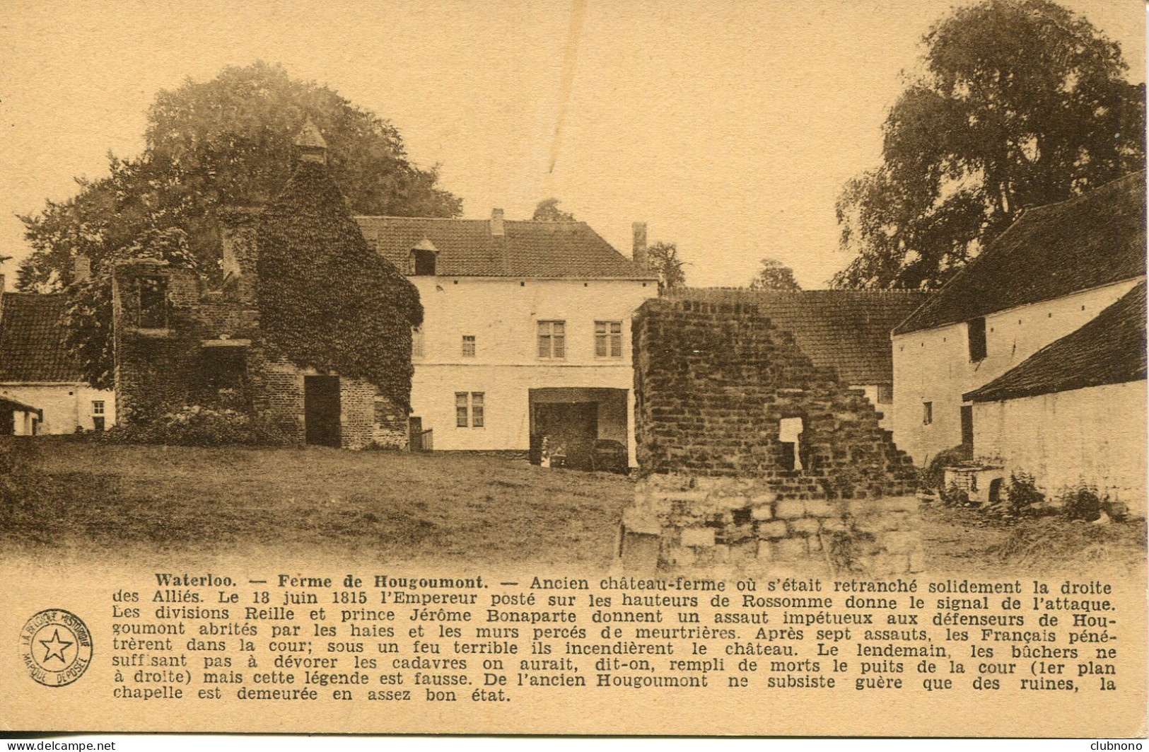 CPA - WATERLOO - FERME DE HOUGOUMONT - Waterloo