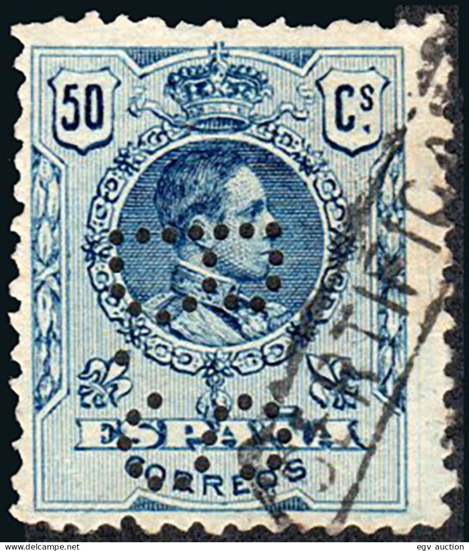 Madrid - Perforado - Edi O 277 - "B.S." (Banco) - Oblitérés