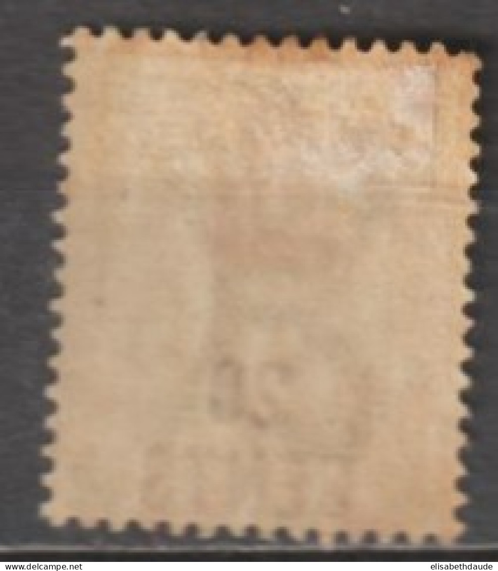 1885 - HONG KONG (CHINA) - SURCHARGES - YVERT N° 49 * MH - FILIGRANE CA - COTE =  185 EUR - Neufs